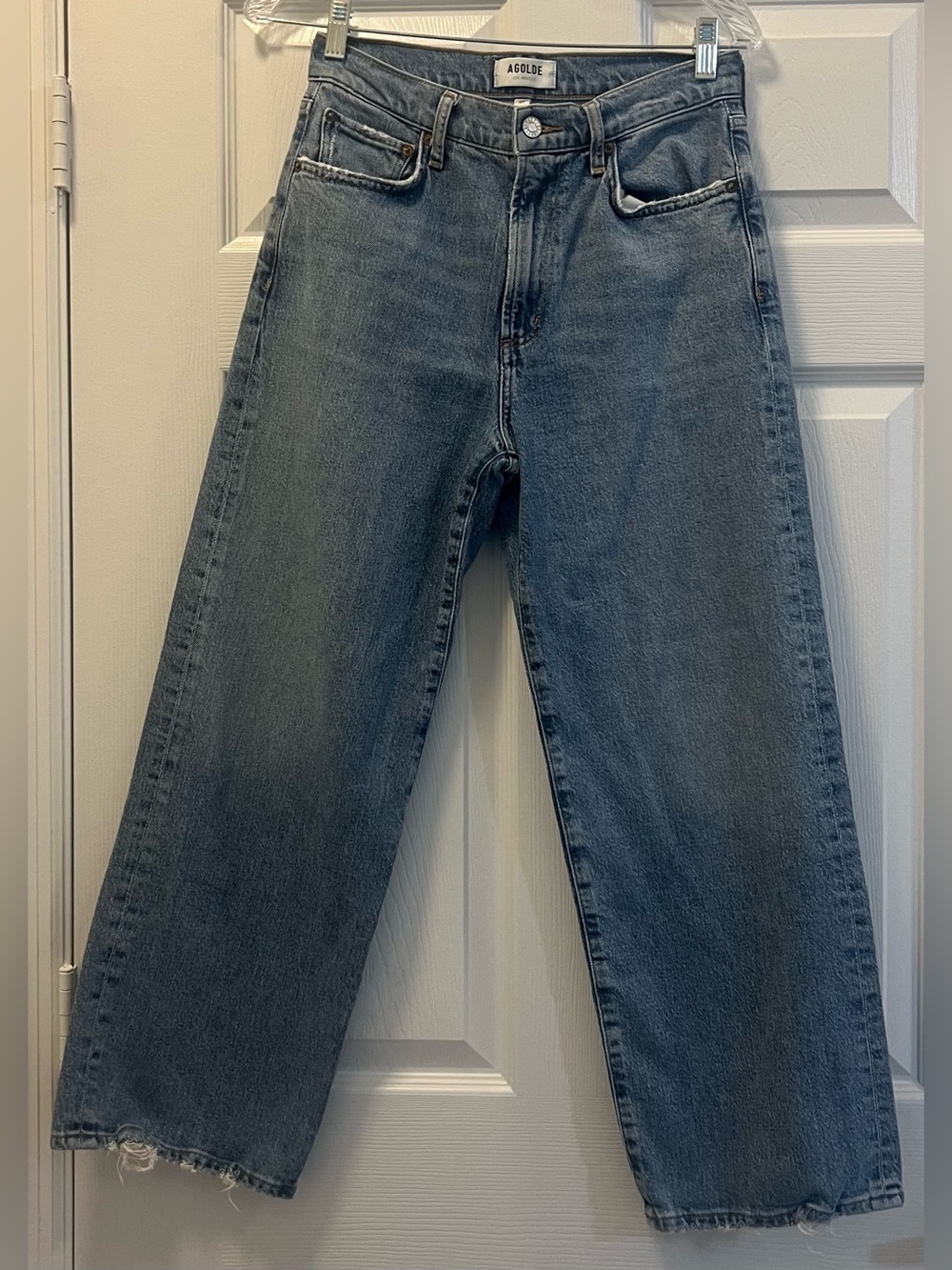 Agolde Harper High-Rise Wide Leg Jeans, size 27.